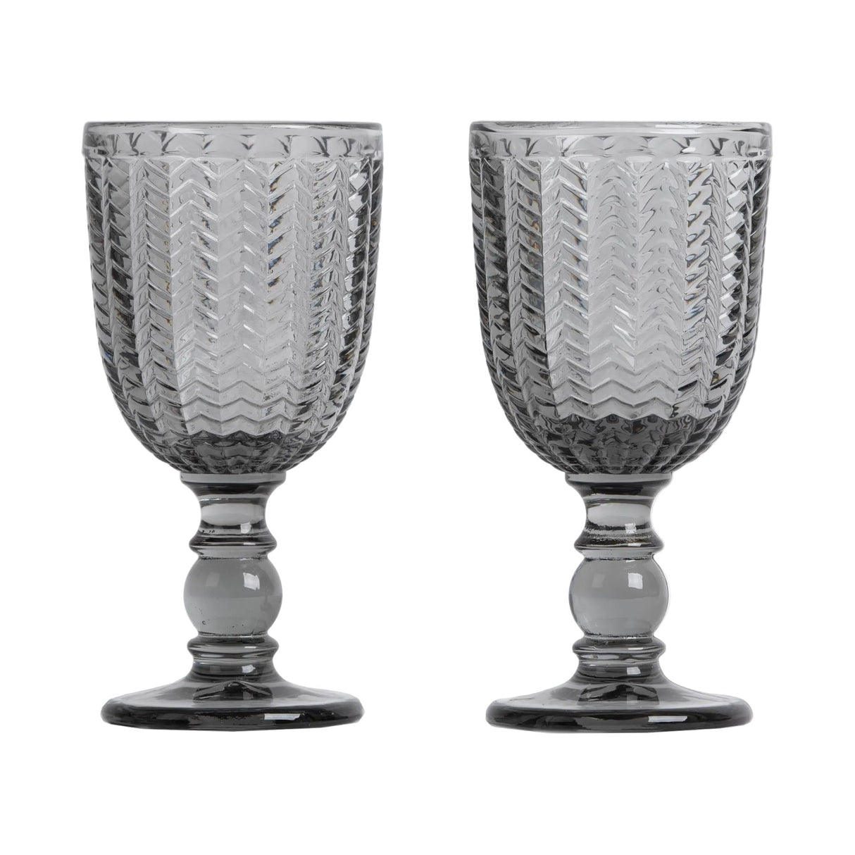 Carla wine glasses 2-pack grey