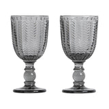 Carla wine glasses 2-pack grey