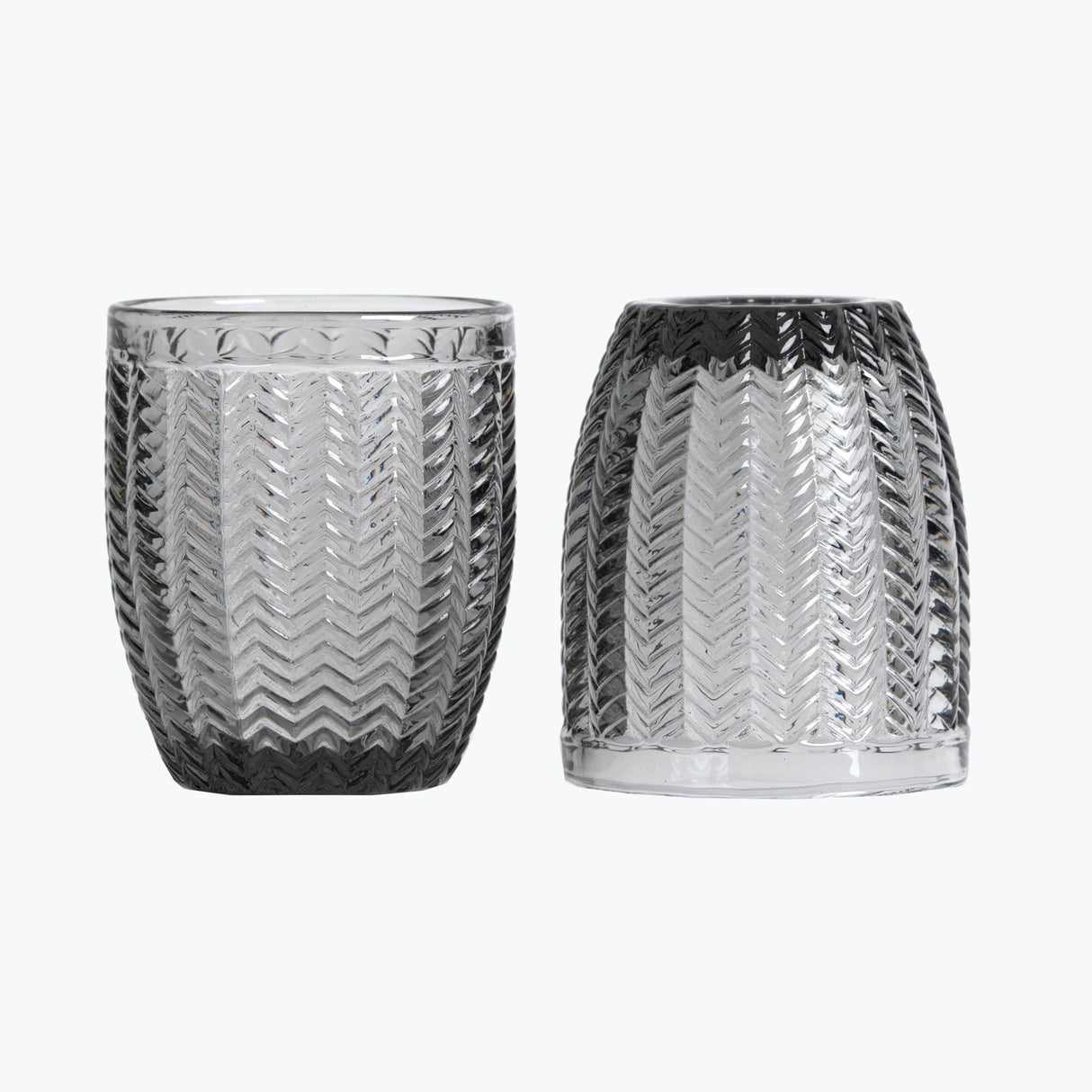 Carla vannglass 2 stk grå