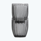 Carla vannglass 2 stk grå