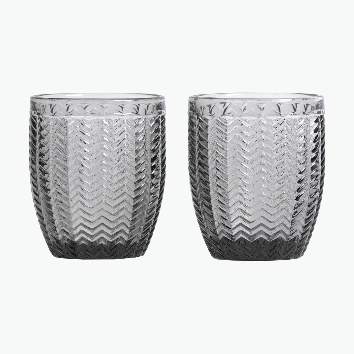 Carla vannglass 2 stk grå