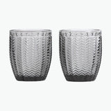 Carla vannglass 2 stk grå