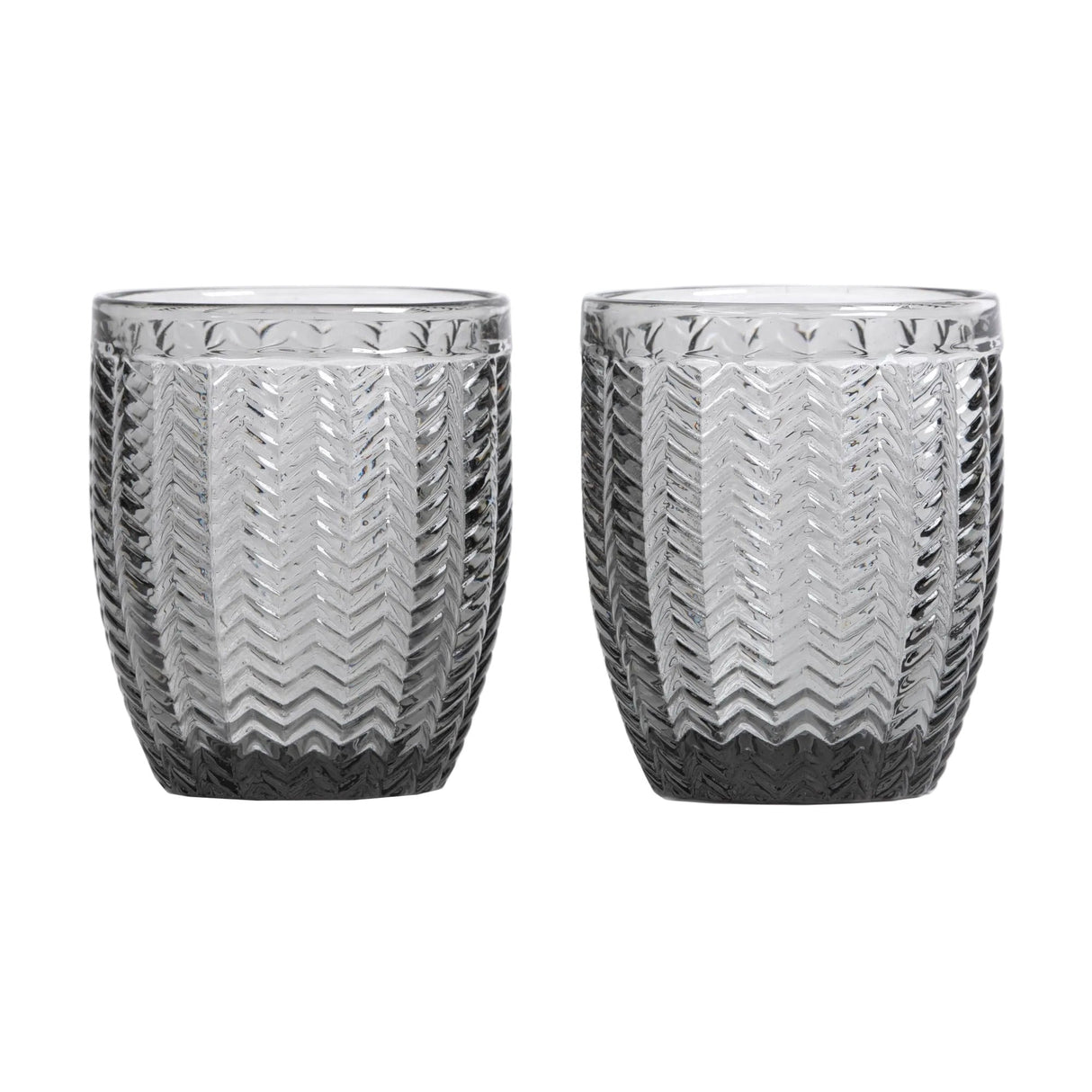 Carla vannglass 2 stk grå