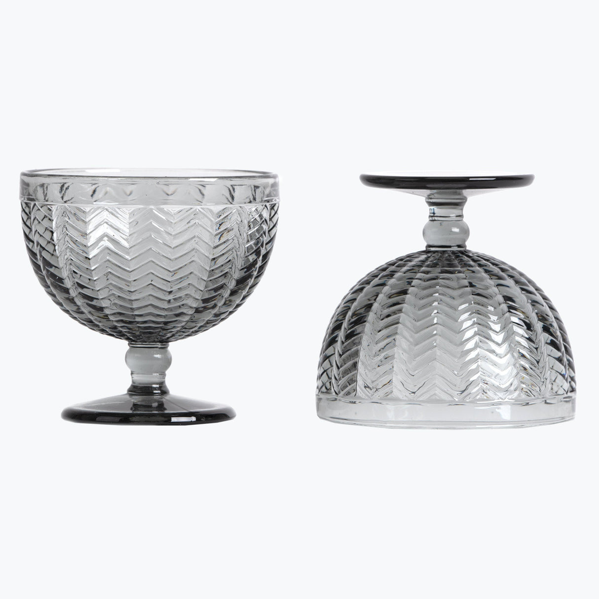 Carla dessertskål 2 stk grå