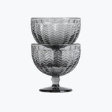 Carla dessertskål 2 stk grå