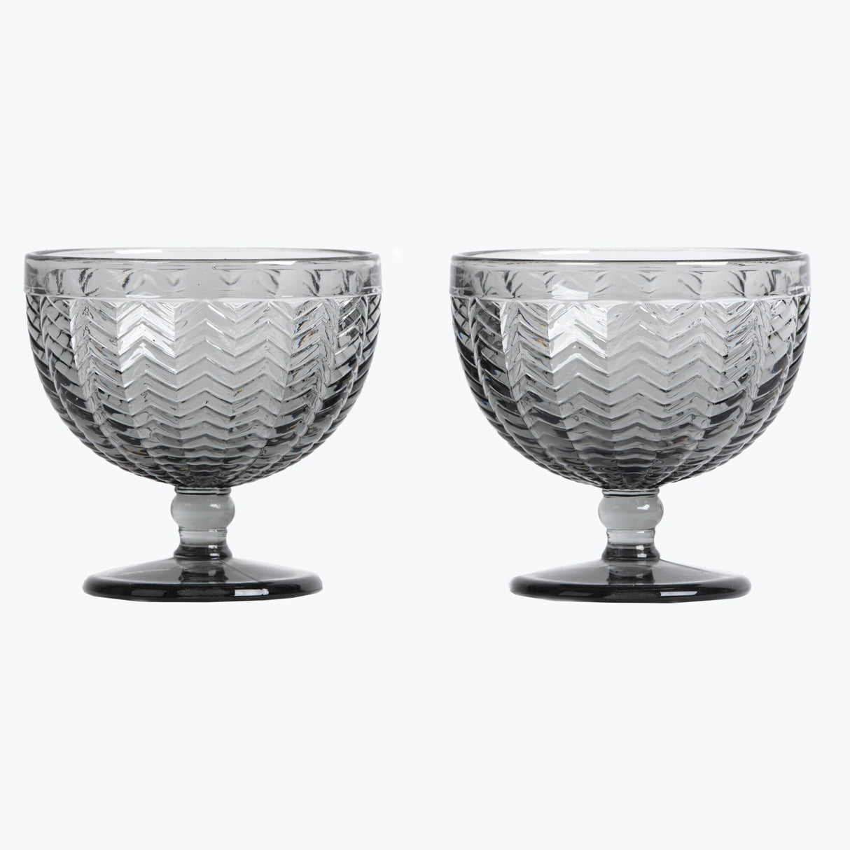 Carla dessertskål 2 stk grå