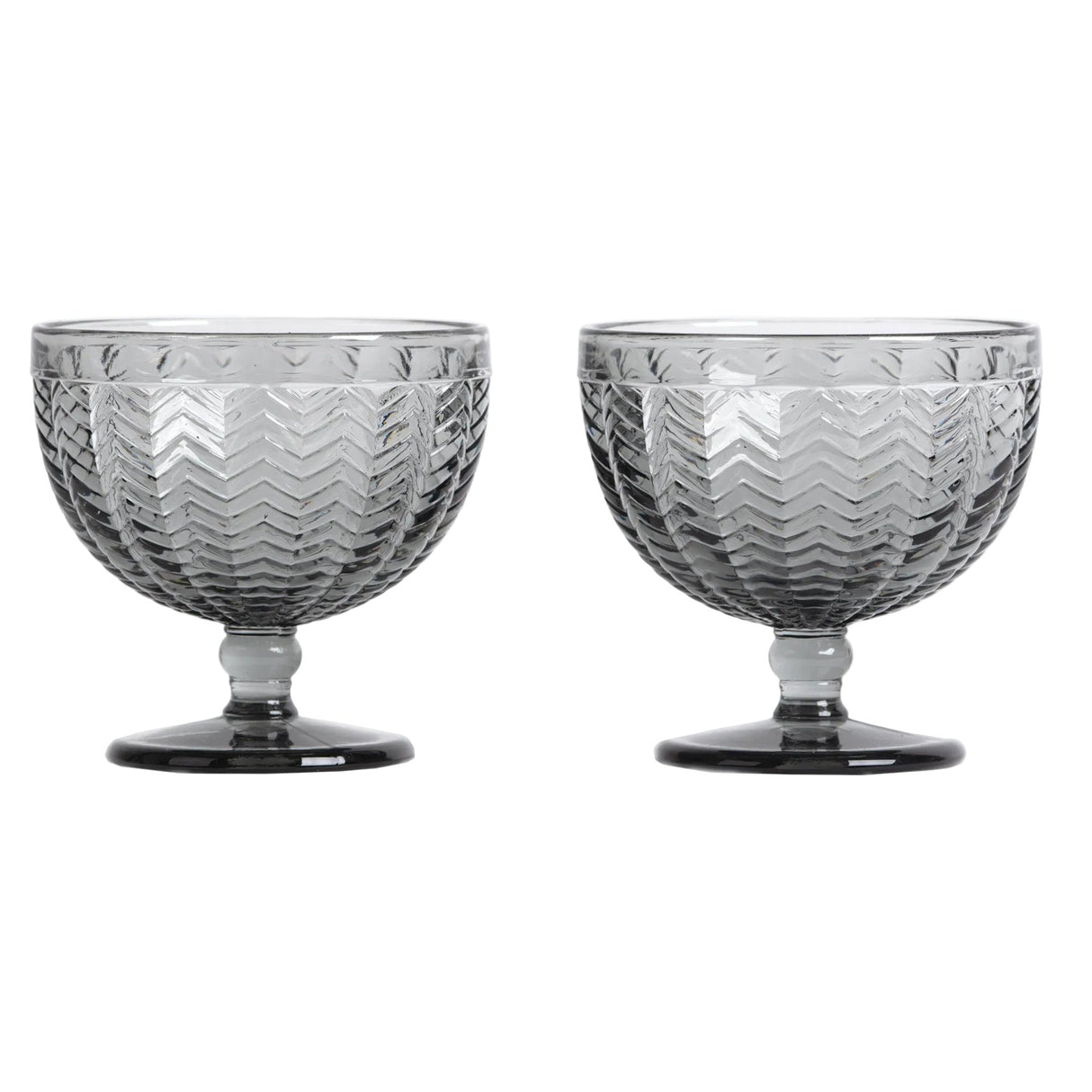 Carla dessertskål 2 stk grå