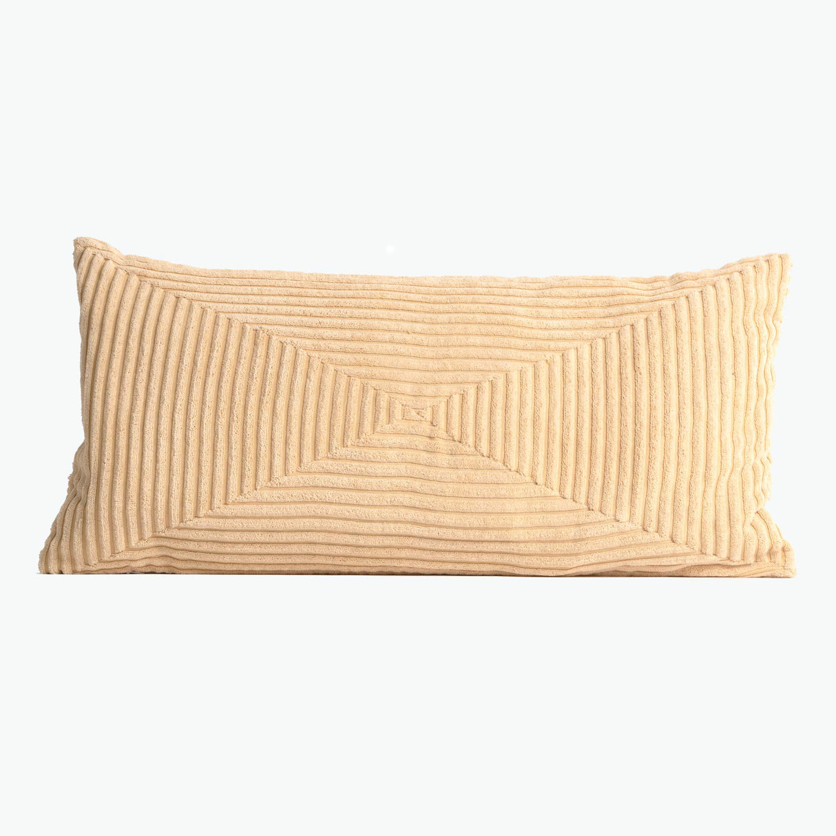 Square pute fløyel beige