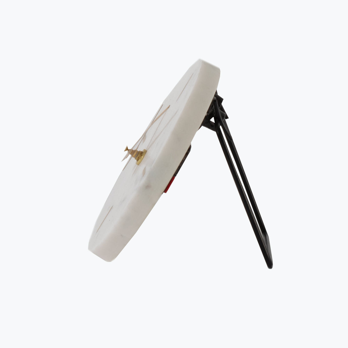 White Marble bordklokke
