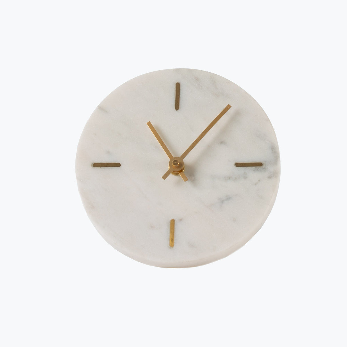 White Marble bordklokke