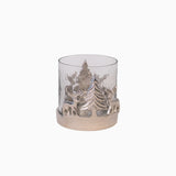 Silver Reindeer telysholder