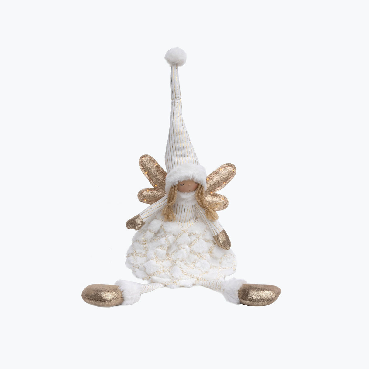 White Angel sittende