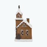 Gingerbread kirke m/LED lys
