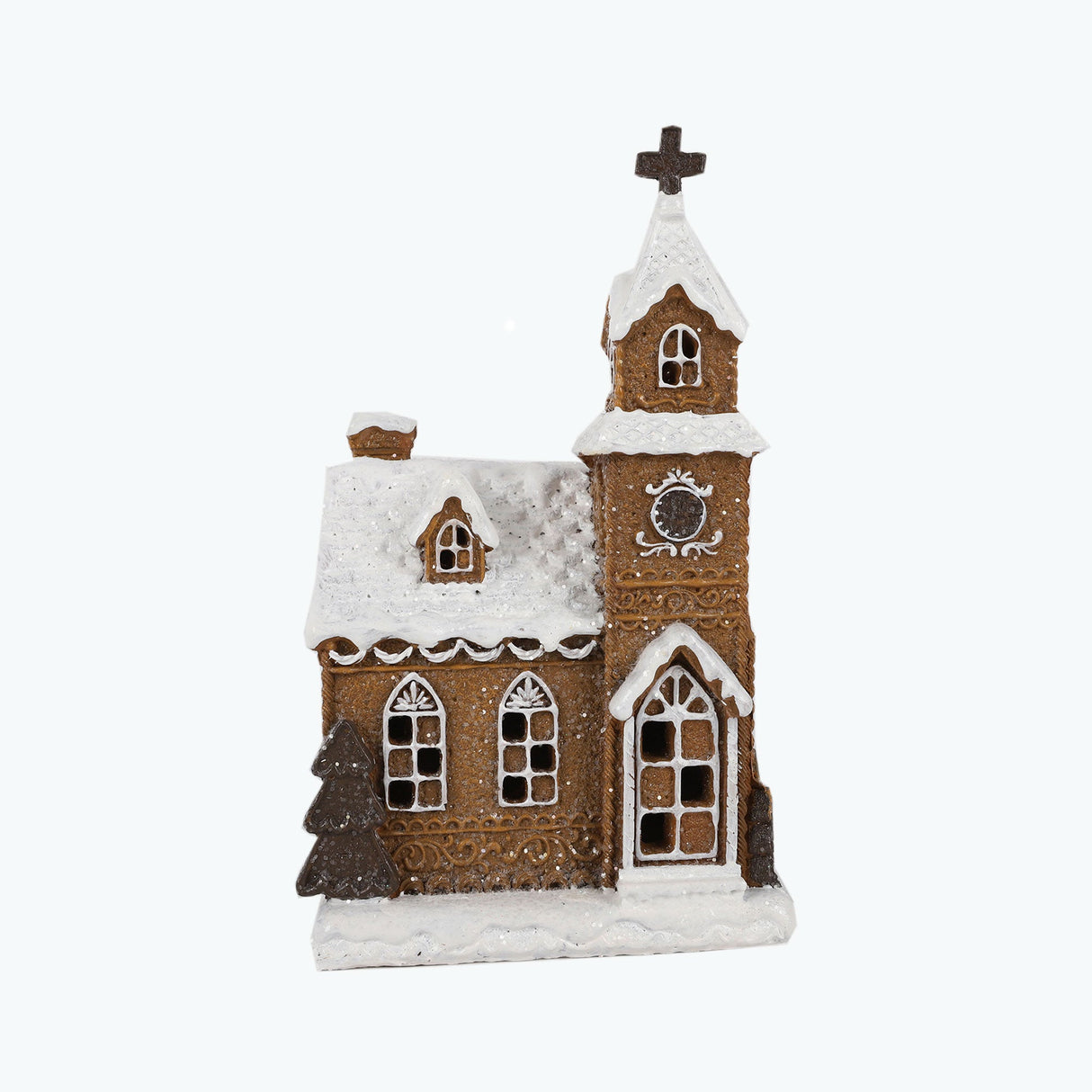 Gingerbread kirke m/LED lys