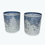 Winter Village telysholder 2 stk