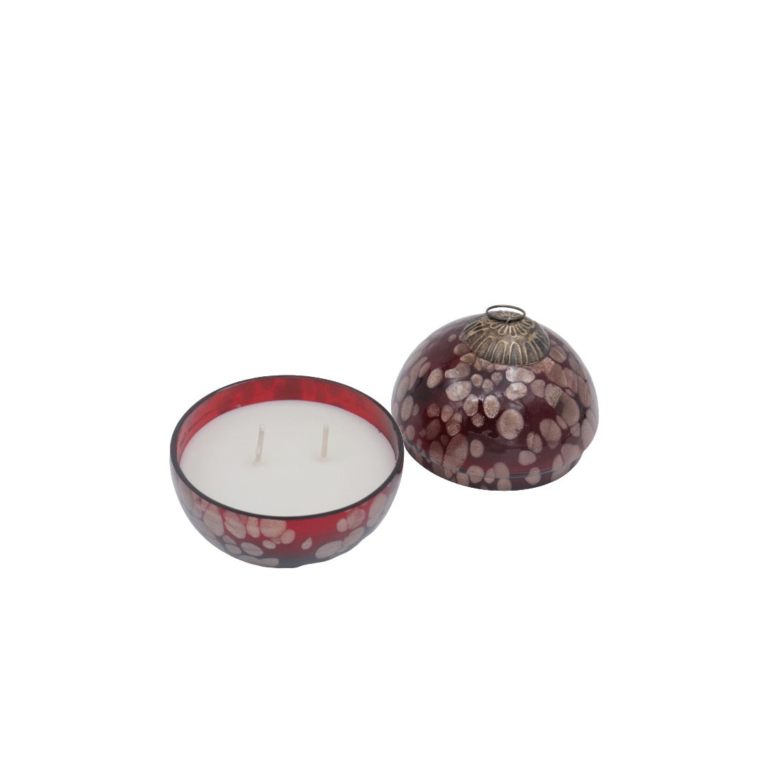 Glory rødt duftlys Orange Cinnamon