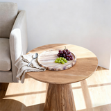 Natural Marble fat Ø25 cm