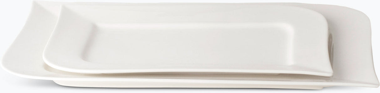 Hvit Lilje serveringsfat sett à 2