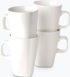 Hvit Lilje krus 4 stk