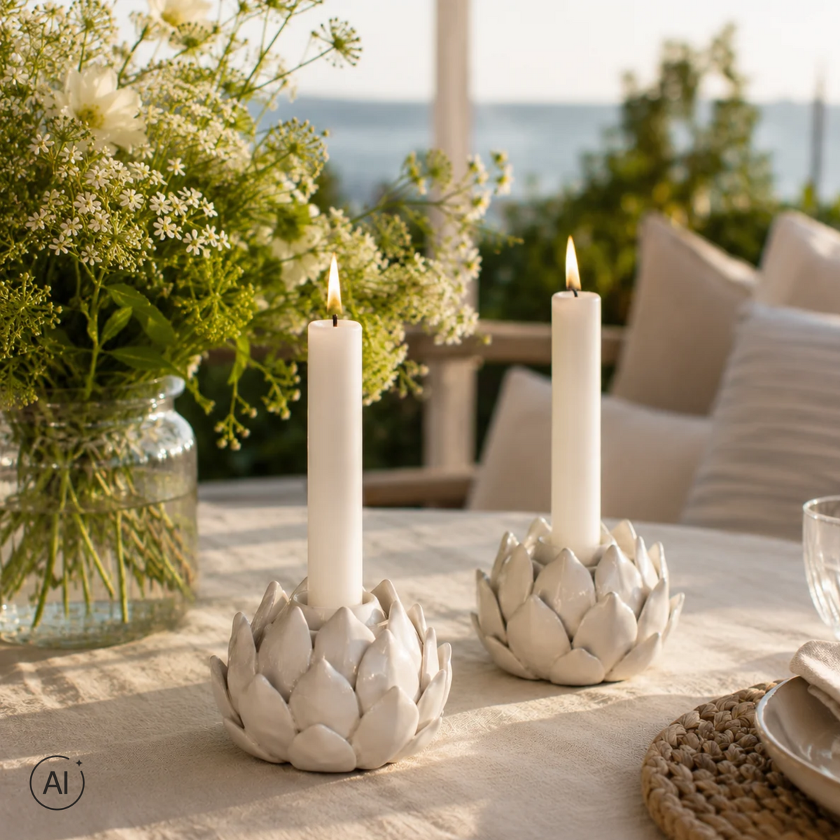Lotus White lysestake 2 stk