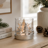 Silver Reindeer telysholder