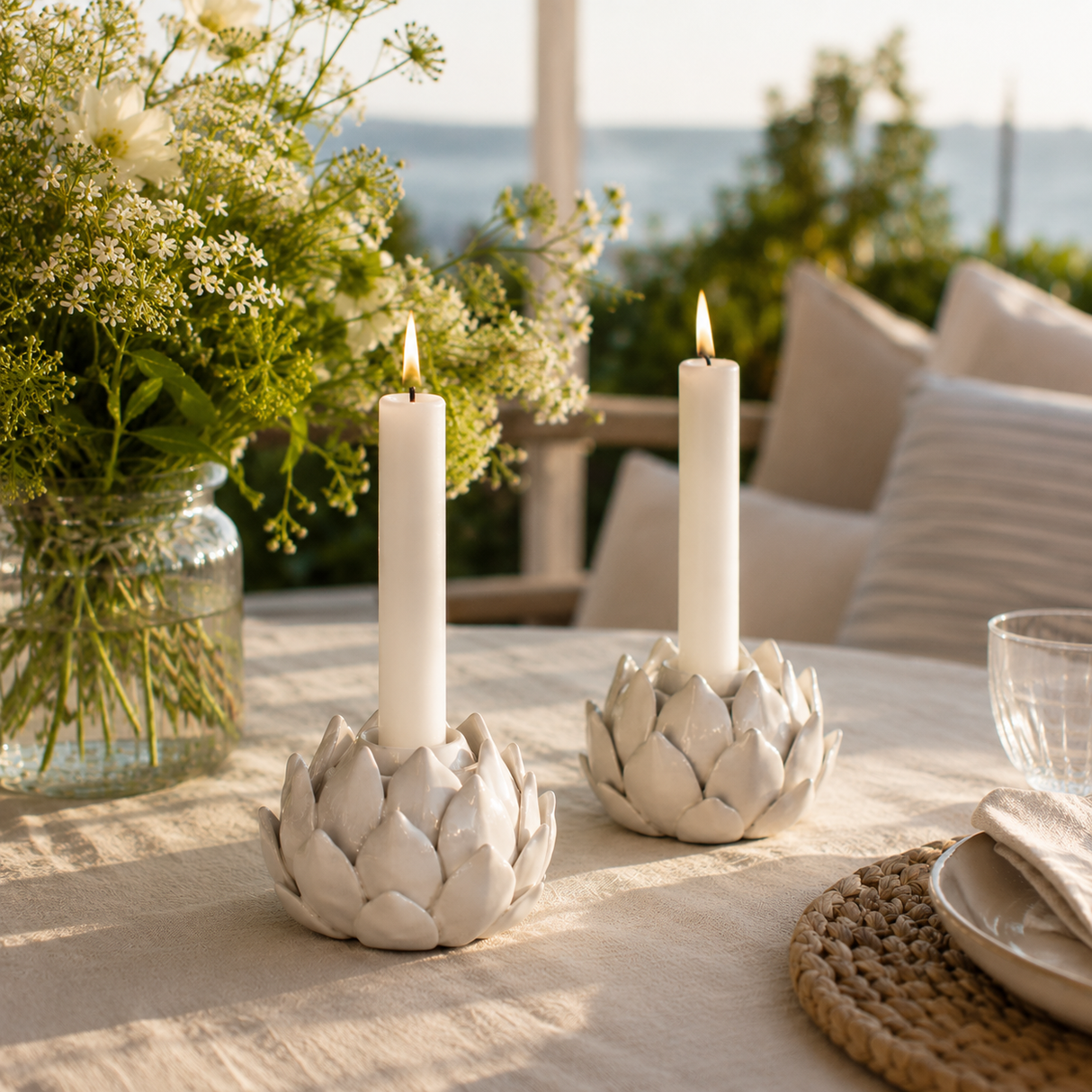 Lotus White lysestake 2 stk