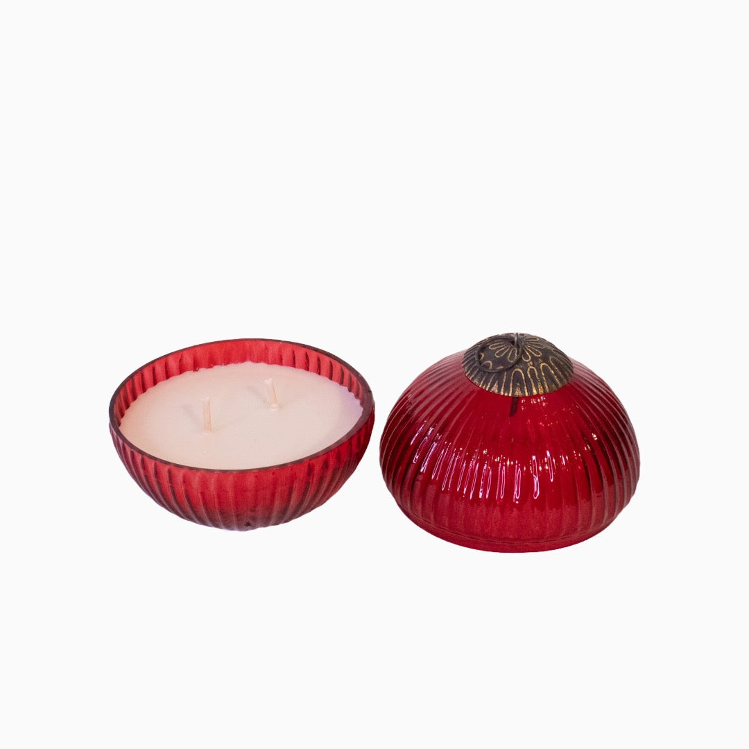 Cinnamon rød julekule duftlys