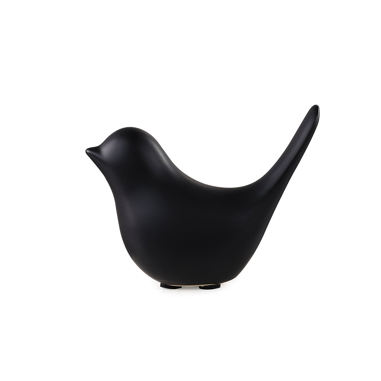 Bird figur svart large