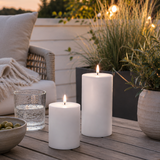 Candela Outdoor kubbelys hvit 10 cm