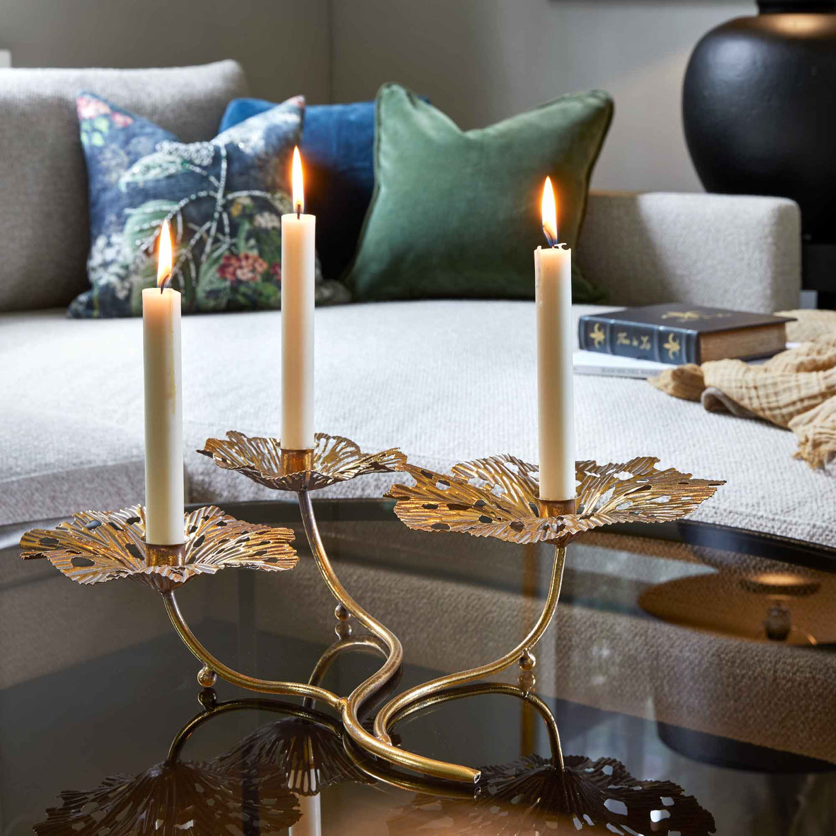 Aria Candlestick for 3 Candles