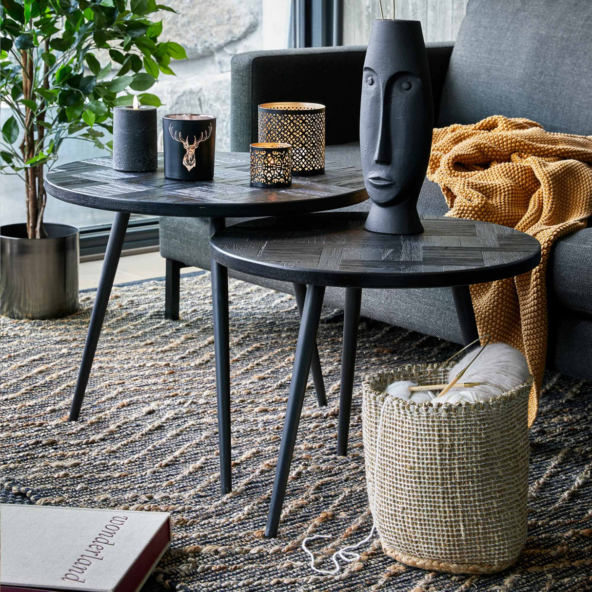 Avenue Brown gulvteppe 120x180 cm