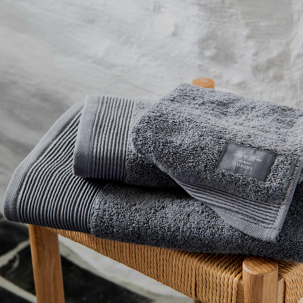 Luxury Stone Grey håndklesett