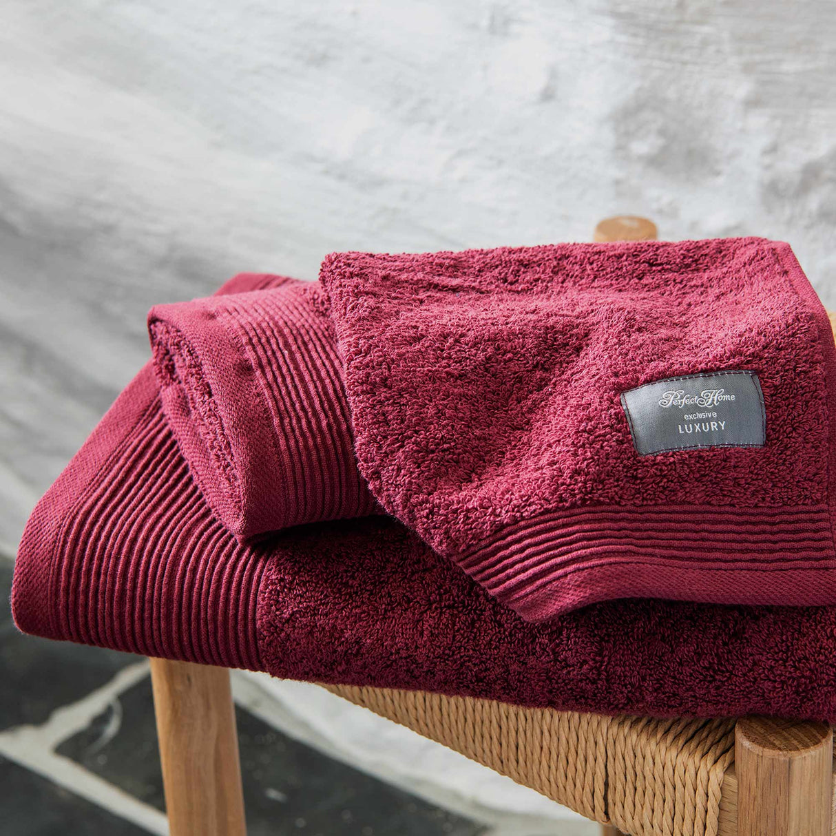 Luxury Burgundy Towel Set
