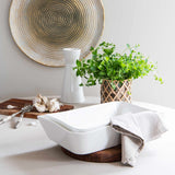 Hvit Lilje ildfast form sett à 2