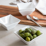 Hvit Lilje skål liten 4 stk