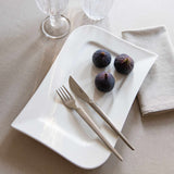 Hvit Lilje sushi-/påleggstallerken 2 stk