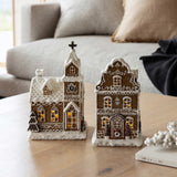 Gingerbread kirke m/LED lys
